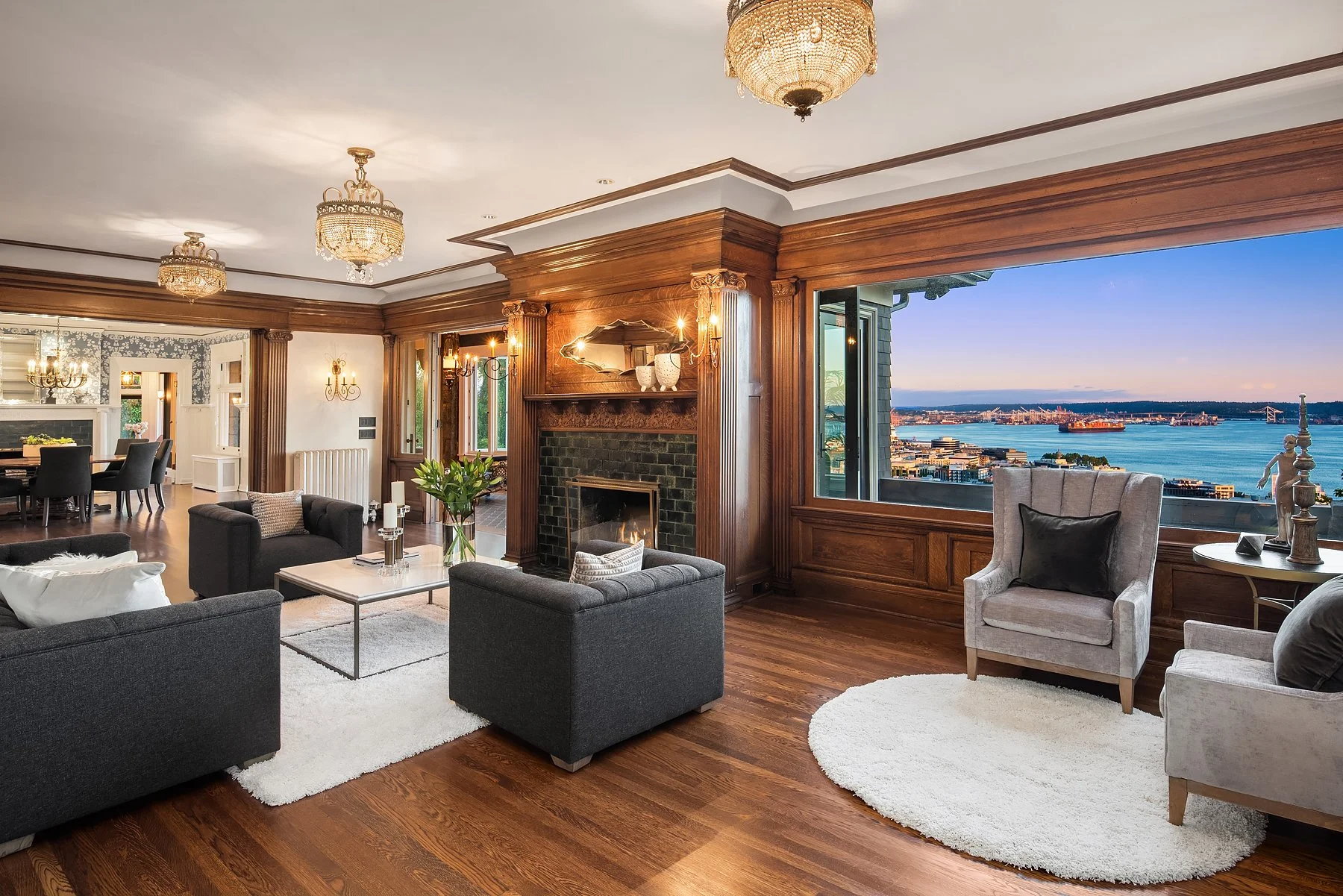 Paneled Sunset Parlor